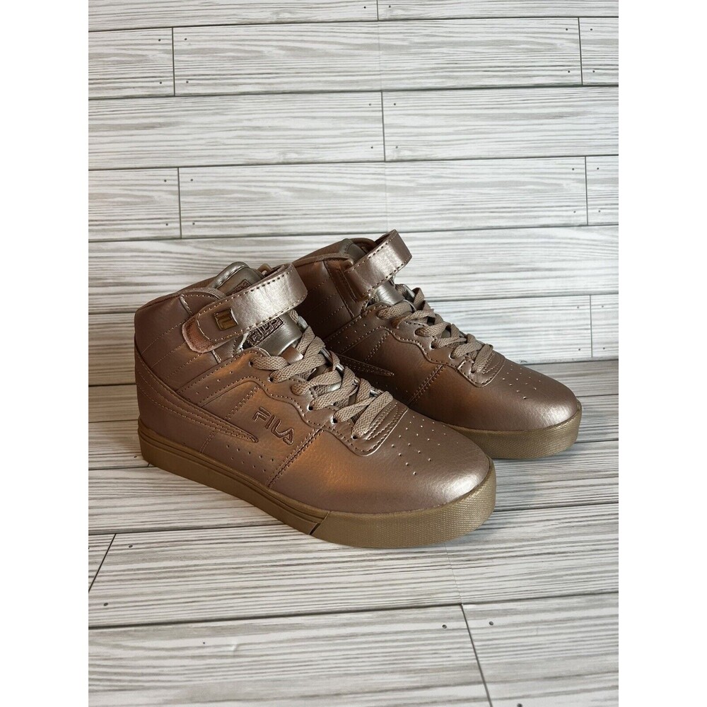 Fila Vulc 13 Sneakers High Tops Women's Size 8 Metallic Rose Gold Pink Shoes - Picture 10 of 10